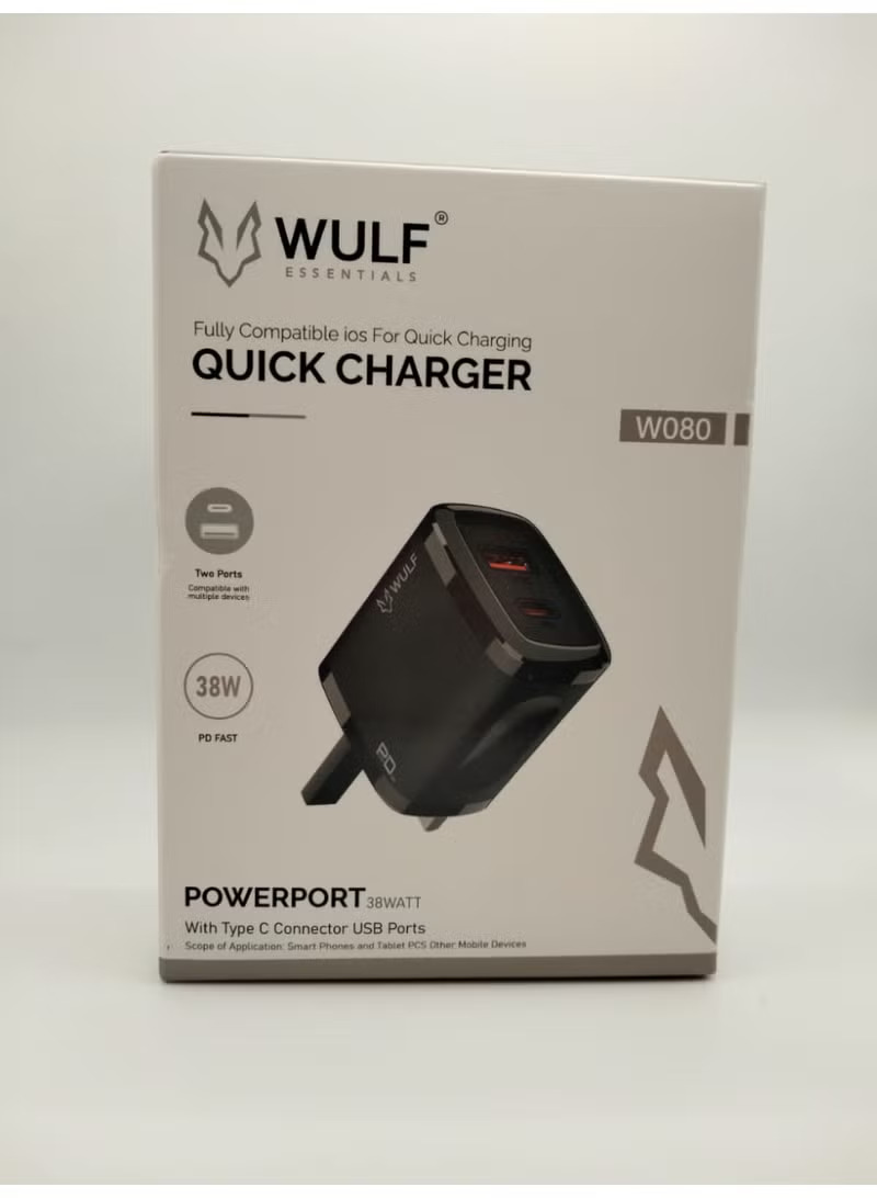 WULF QUICK CHARGER  POWERPORT 38W (W080)